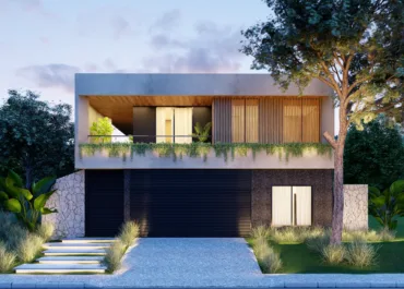 Render 3D - Fachada Residencial - Projeto: Millet Arquitetura / Render: Ponto Fuga Studio